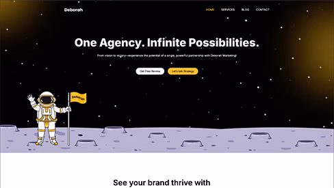 Deborah website screenshot